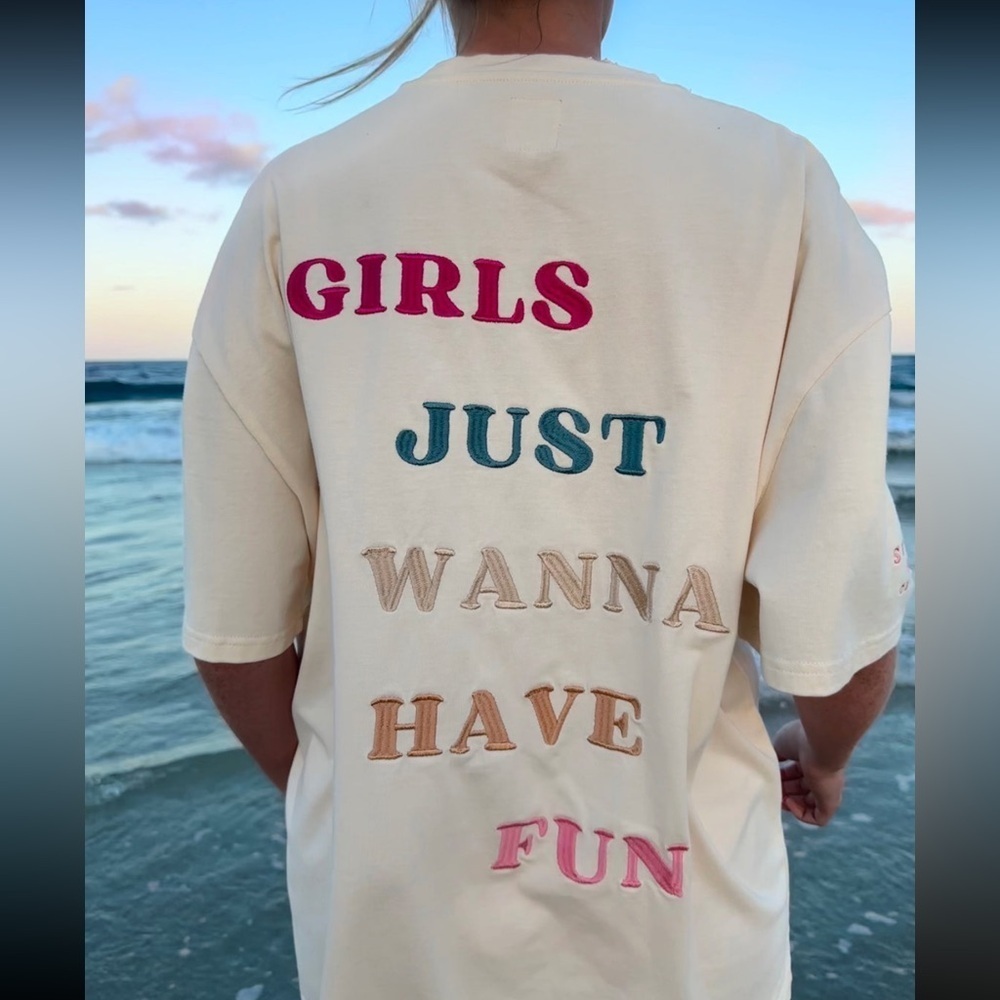 Sunkissed Coconut oversized T-shirt